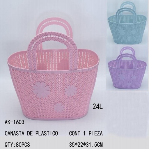 [AK-1603 [80 PZS/CAJA]] [AK-1603] CANASTA DE PLASTICO