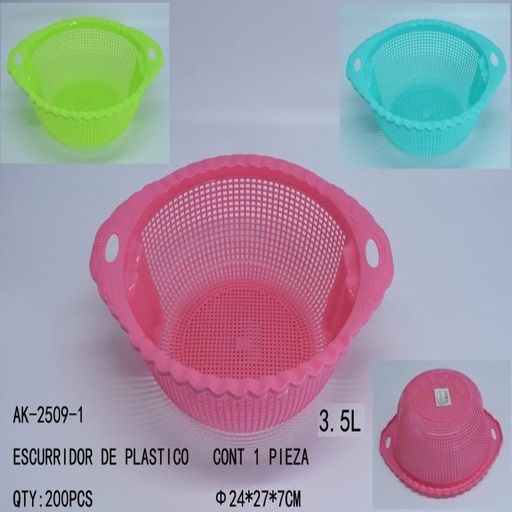 [AK-2509-1 [200 PZS/CAJA]] [AK-2509-1] ESCURRIDOR DE PLASTICO