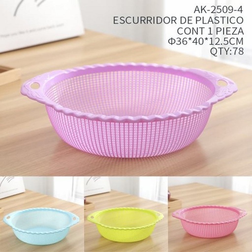 [AK-2509-4 [78 PZS/CAJA]] [AK-2509-4] ESCURRIDOR DE PLASTICO