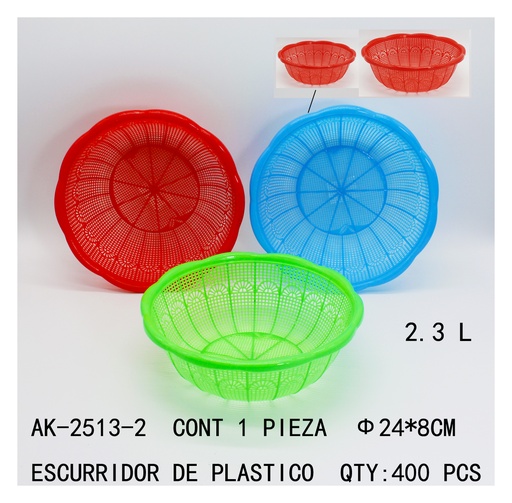 [AK-2513-2 [400 PZS/CAJA]] [AK-2513-2] ESCURRIDOR DE PLASTICO