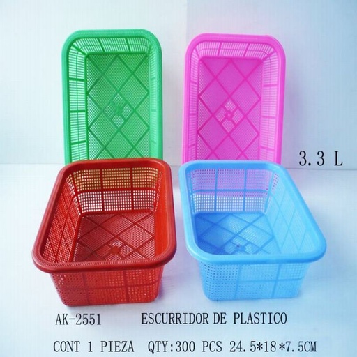 [AK-2551 [300 PZS/CAJA]] [AK-2551] ESCURRIDOR DE PLASTICO