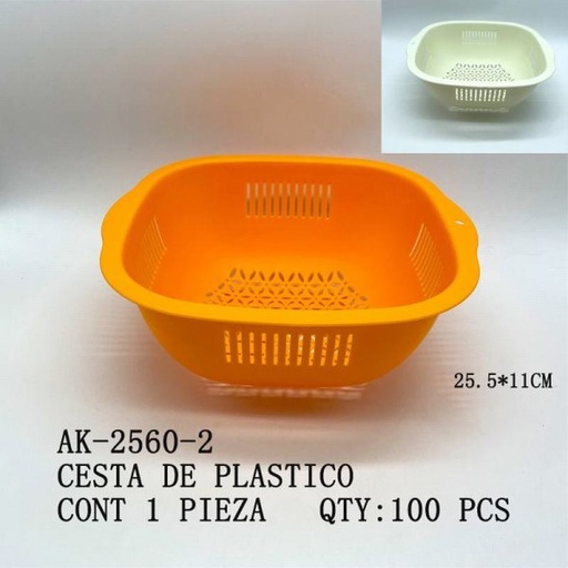 [AK-2560-2 [100 PZS/CAJA]] [AK-2560-2] B-CESTA DE PLASTICO