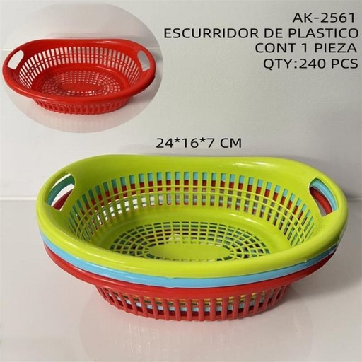 [AK-2561 [240 PZS/CAJA]] [AK-2561] ESCURRIDOR DE PLASTICO