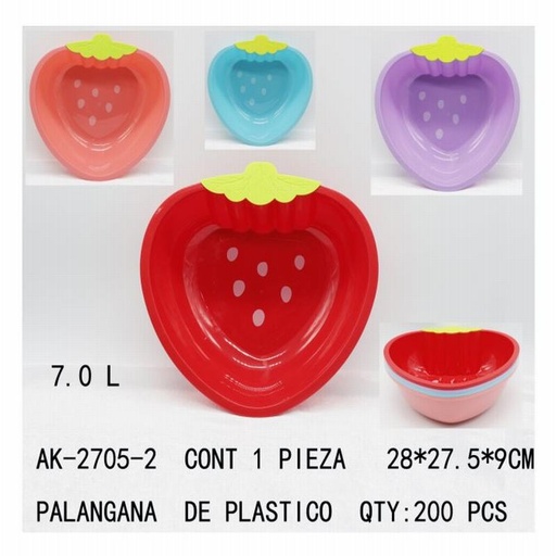 [AK-2705-2 [200 PZS/CAJA]] [AK-2705-2] PALANGANA DE PLASTICO
