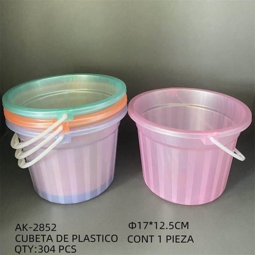 [AK-2852 [304 PZS/CAJA]] [AK-2852] CUBETA DE PLASTICO
