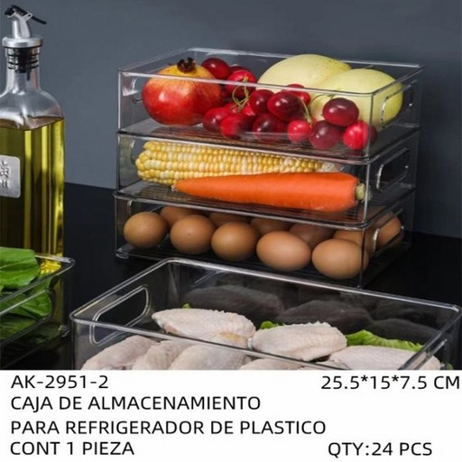 [AK-2951-2 [24 PZS/CAJA]] [AK-2951-2] CAJA DE ALMACENAMIENTO PARA REFRIGERADOR DE PLASTICO
