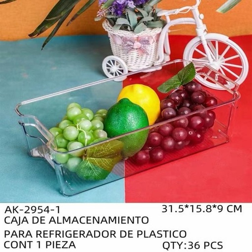 [AK-2954-1 [36 PZS/CAJA]] [AK-2954-1] CAJA DE ALMACENAMIENTO PARA REFRIGERADOR DE PLASTICO