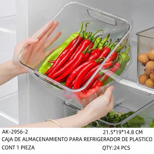 [AK-2956-2 [24 PZS/CAJA]] [AK-2956-2] CAJA DE ALMACENAMIENTO PARA REFRIGERADOR DE PLASTICO