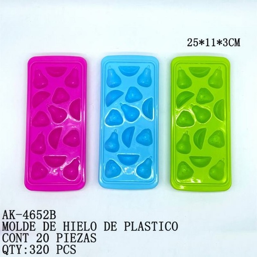 [AK-4652B [320 PZS/CAJA]] [AK-4652B] MOLDE DE HIELO DE PLASTICO