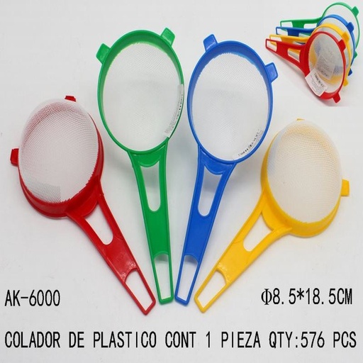 [AK-6000 [576 PZS/CAJA]] [AK-6000] COLADOR DE PLASTICO