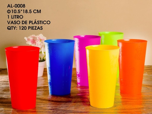 [AL-0008 [120 PZS/CAJA]] [AL-0008] VASO DE PLASTICO