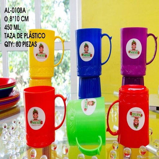 [AL-0108A [80 PZS/CAJA]] [AL-0108A] TAZA DE PLASTICO