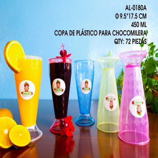 [AL-0180A [72 PZS/CAJA]] [AL-0180A] COPA DE PLASTICO PARA CHOCOMILERA