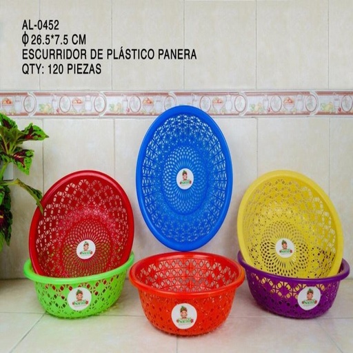 [AL-0452 [120 PZS/CAJA]] [AL-0452] ESCURRIDOR DE PLASTICO PANERA