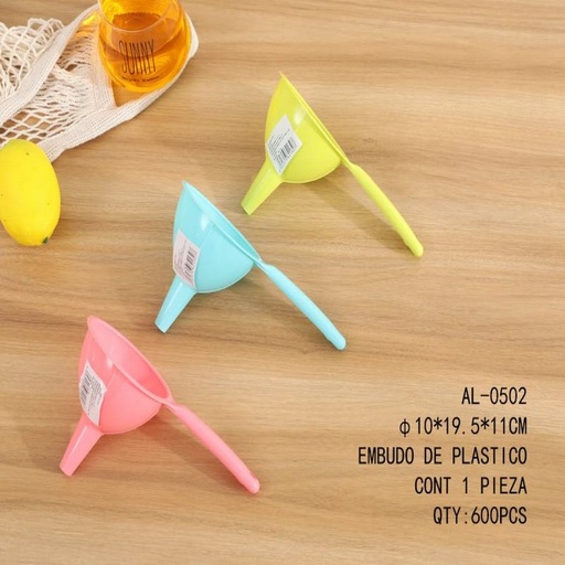 [AL-0502 [600 PZS/CAJA]] [AL-0502] EMBUDO DE PLASTICO