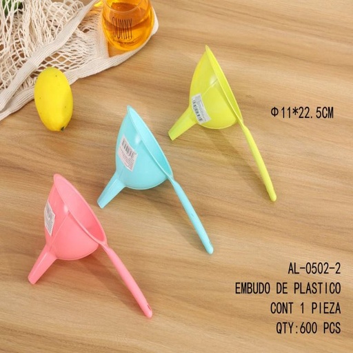 [AL-0502-2 [600 PZS/CAJA]] [AL-0502-2] EMBUDO DE PLASTICO
