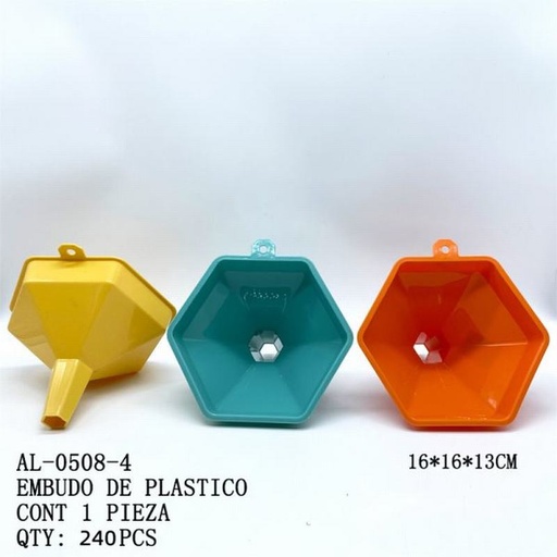 [AL-0508-4 [240 PZS/CAJA]] [AL-0508-4] EMBUDO DE PLASTICO