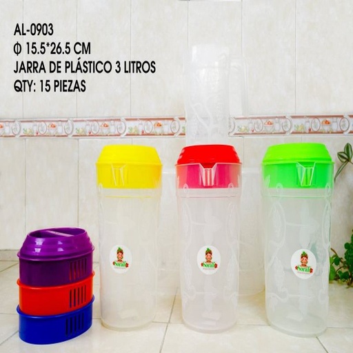 [AL-0903 [15 PZS/CAJA]] [AL-0903] JARRA DE PLASTICO DE 3 LITROS