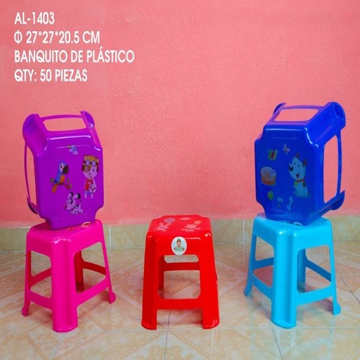 [AL-1403 [50 PZS/CAJA]] [AL-1403] BANQUITO DE PLASTICO