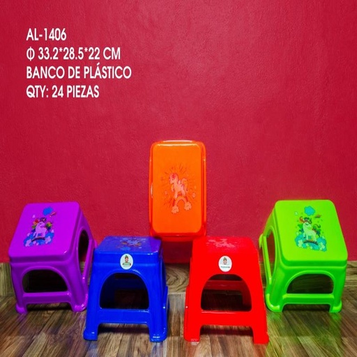 [AL-1406 [24 PZS/CAJA]] [AL-1406] BANCO DE PLASTICO
