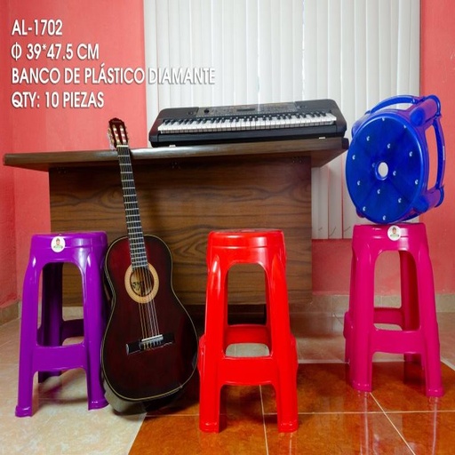 [AL-1702 [10 PZS/CAJA]] [AL-1702] BANCO DE PLASTICO DIAMANTE