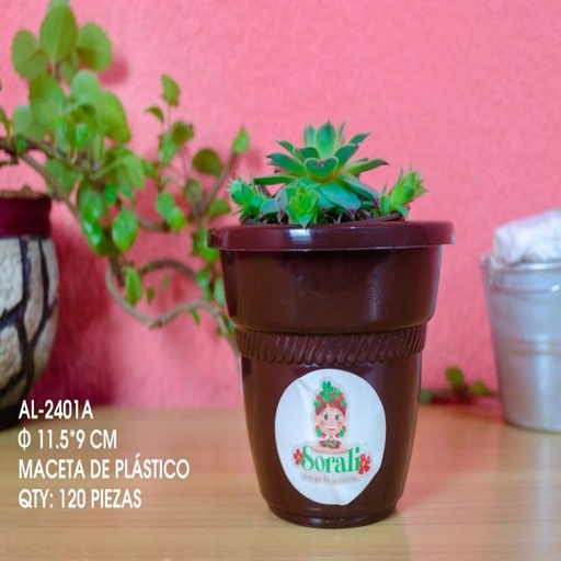 [AL-2401A [120 PZS/CAJA]] [AL-2401A] MACETA DE PLASTICO