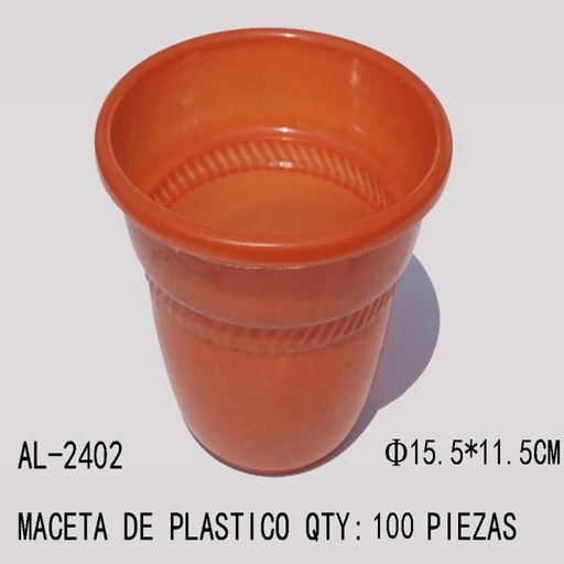 [AL-2402 [100 PZS/CAJA]] [AL-2402] MACETA DE PLASTICO