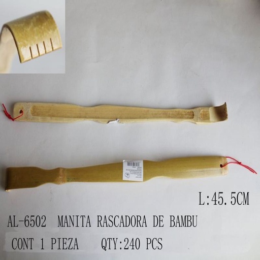 [AL-6502 [240 PZS/CAJA]] [AL-6502] MANITA RASCADORA DE BAMBU