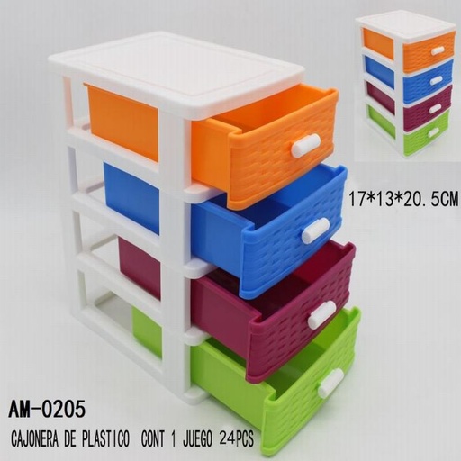 [AM-0205 [24 PZS/CAJA]] [AM-0205] CAJONERA DE PLASTICO