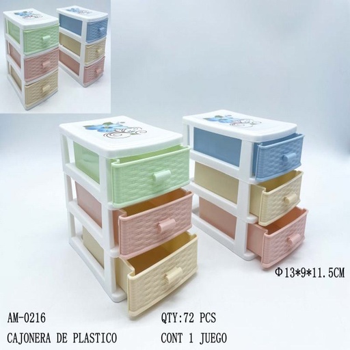 [AM-0216 [72 PZS/CAJA]] [AM-0216] CAJONERA DE PLASTICO