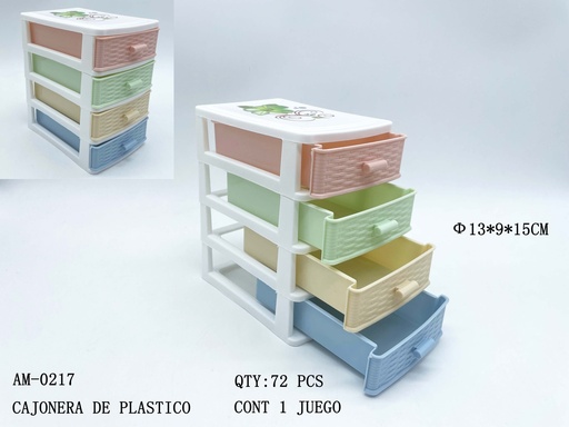 [AM-0217 [72 PZS/CAJA]] [AM-0217] CAJONERA DE PLASTICO