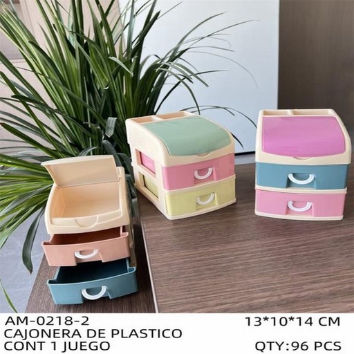 [AM-0218-2 [96 PZS/CAJA]] [AM-0218-2] CAJONERA DE PLASTICO