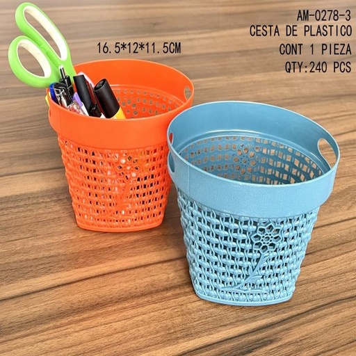[AM-0278-3 [240 PZS/CAJA]] [AM-0278-3] CESTA DE PLASTICO
