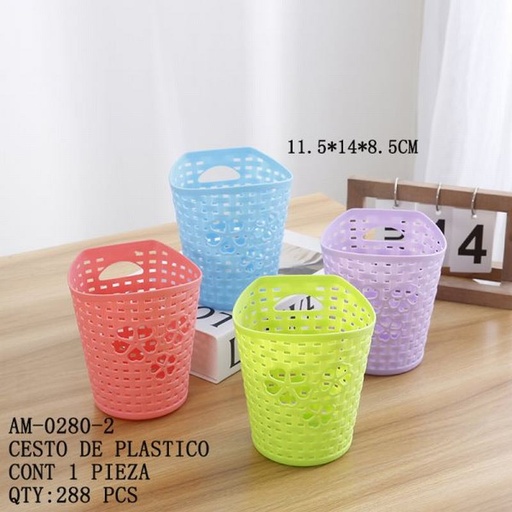 [AM-0280-2 [288 PZS/CAJA]] [AM-0280-2] CESTO DE PLASTICO