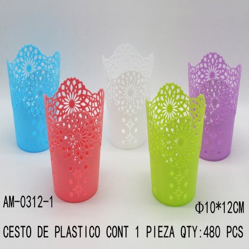 [AM-0312-1 [480 PZS/CAJA]] [AM-0312-1] CESTO DE PLASTICO