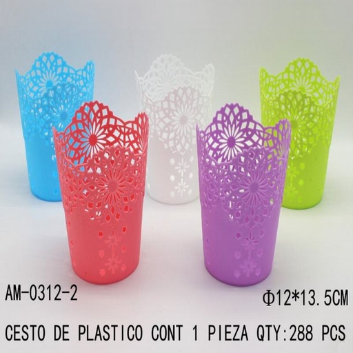 [AM-0312-2 [288 PZS/CAJA]] [AM-0312-2] CESTO DE PLASTICO