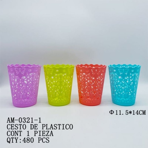 [AM-0321-1 [480 PZS/CAJA]] [AM-0321-1] CESTO DE PLASTICO