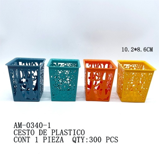 [AM-0340-1 [300 PZS/CAJA]] [AM-0340-1] CESTO DE PLASTICO