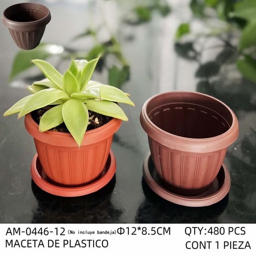 [AM-0446-12 [480 PZS/CAJA]] [AM-0446-12] MACETA DE PLASTICO