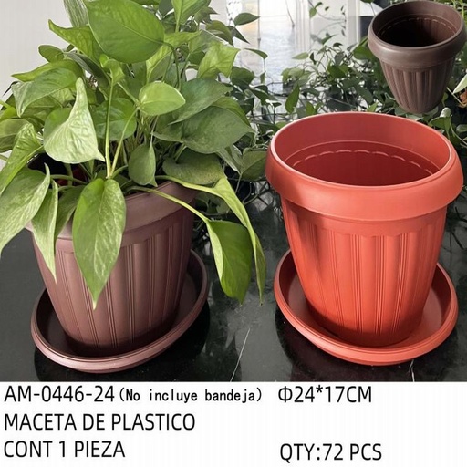 [AM-0446-24 [72 PZS/CAJA]] [AM-0446-24] MACETA DE PLASTICO