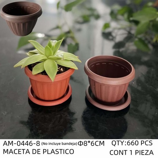 [AM-0446-8 [660 PZS/CAJA]] [AM-0446-8] MACETA DE PLASTICO