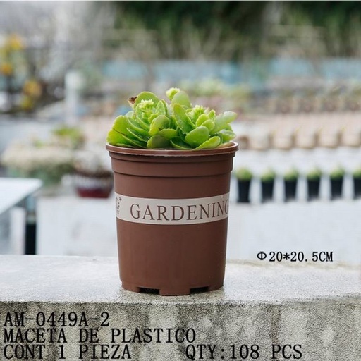[AM-0449A-2 [108 PZS/CAJA]] [AM-0449A-2] MACETA DE PLASTICO