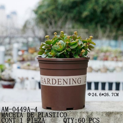 [AM-0449A-4 [60 PZS/CAJA]] [AM-0449A-4] MACETA DE PLASTICO
