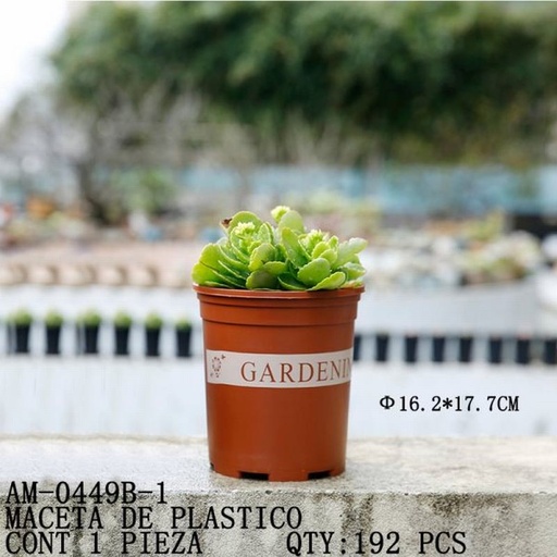 [AM-0449B-1 [192 PZS/CAJA]] [AM-0449B-1] MACETA DE PLASTICO