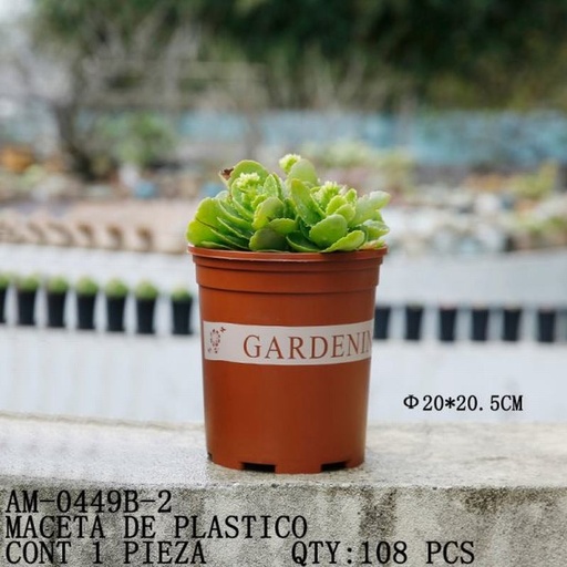 [AM-0449B-2 [108 PZS/CAJA]] [AM-0449B-2] MACETA DE PLASTICO