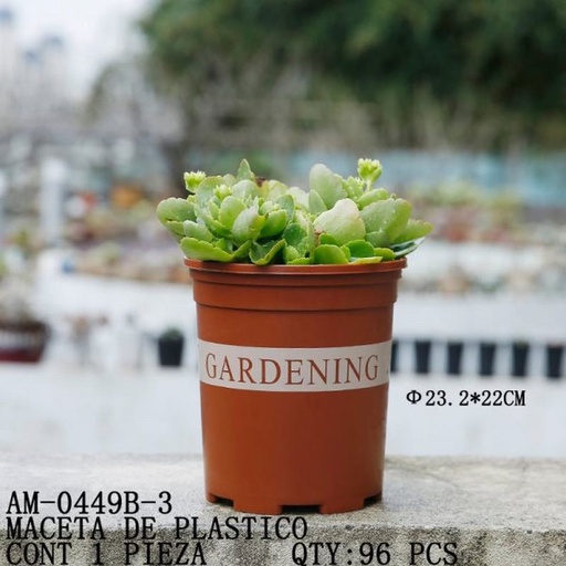 [AM-0449B-3 [96 PZS/CAJA]] [AM-0449B-3] MACETA DE PLASTICO