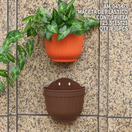 [AM-0454-3 [72 PZS/CAJA]] [AM-0454-3] MACETA DE PLASTICO