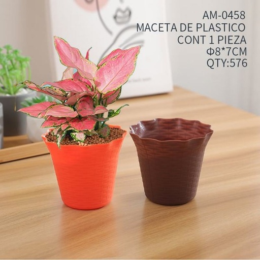 [AM-0458 [576 PZS/CAJA]] [AM-0458] MACETA DE PLASTICO