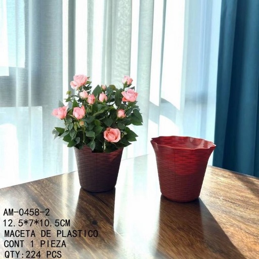 [AM-0458-2 [224 PZS/CAJA]] [AM-0458-2] MACETA DE PLASTICO