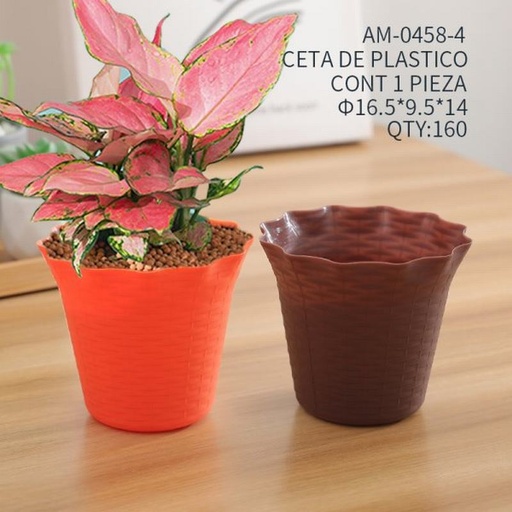 [AM-0458-4 [160 PZS/CAJA]] [AM-0458-4] MACETA DE PLASTICO
